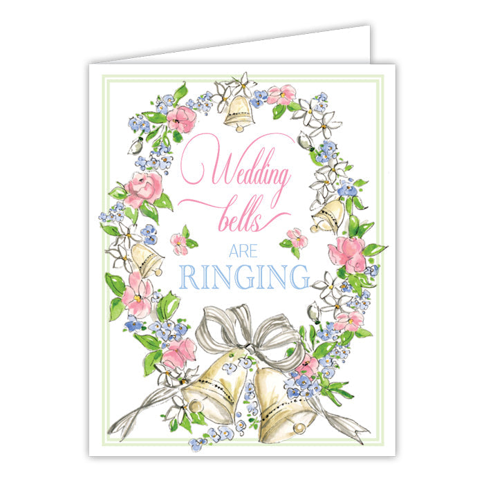 Handpainted Wedding Greeting Card