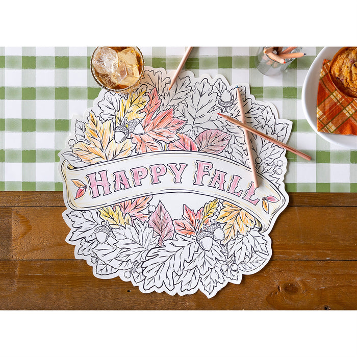 Happy Fall Coloring Placemat