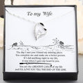 Heart Necklace - To My Wife - You Are The Greatest Catch Of My Life - Gnr15007