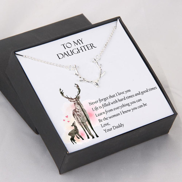 Hunter Necklace - To My Daughter - From Dad - Be The Woman I Know You Can Be - Gnt17003