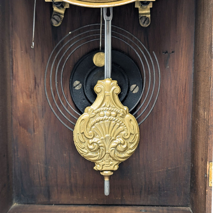 Ingraham 1880’s Walnut 8-Day Parlor/Kitchen Clock