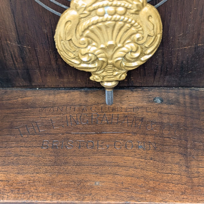 Ingraham 1880’s Walnut 8-Day Parlor/Kitchen Clock