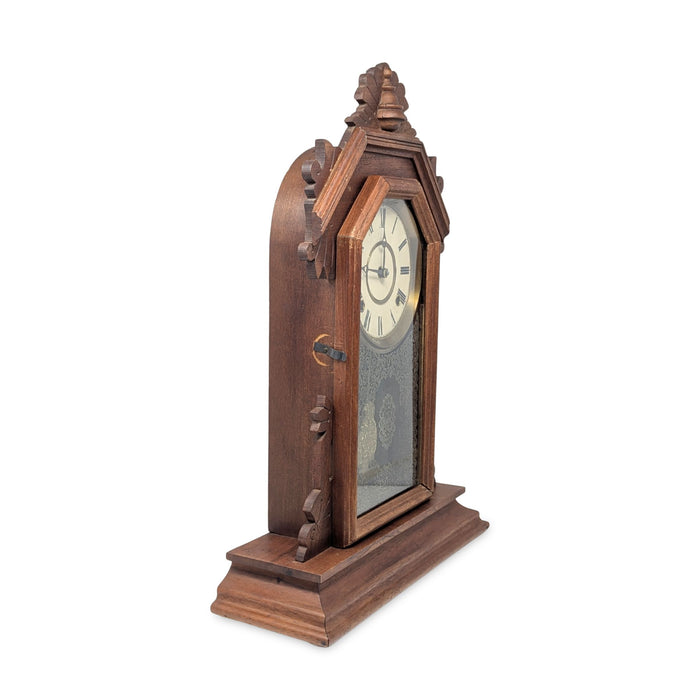 Ingraham 1880’s Walnut 8-Day Parlor/Kitchen Clock