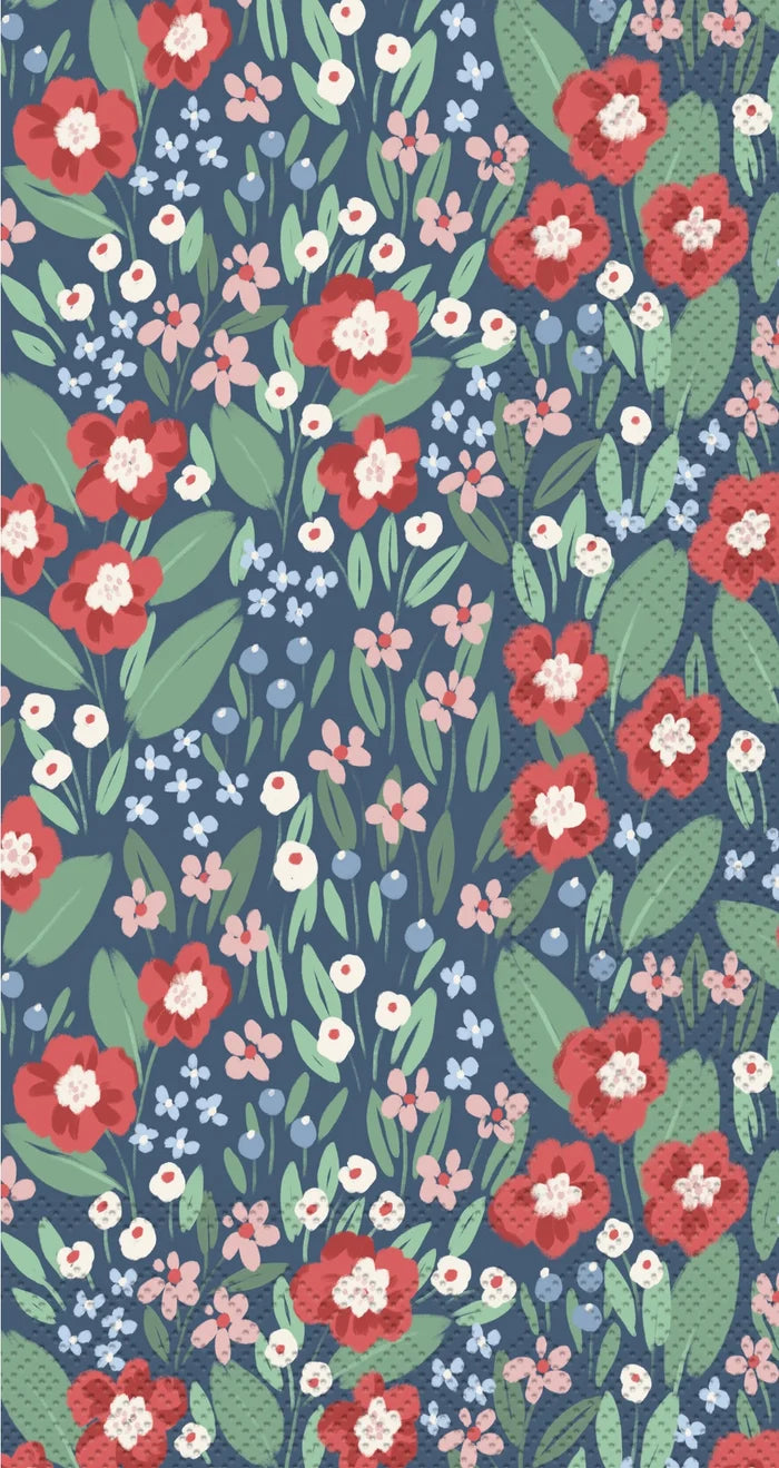 Joyful Arrangements Blue Paper Napkins