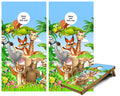 Jungle Animals wild life creatures Cornhole Wraps