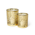 Leopard Silhouette Antiqued Candleholder