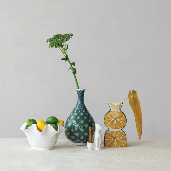 Leopard Stoneware Taper Holder
