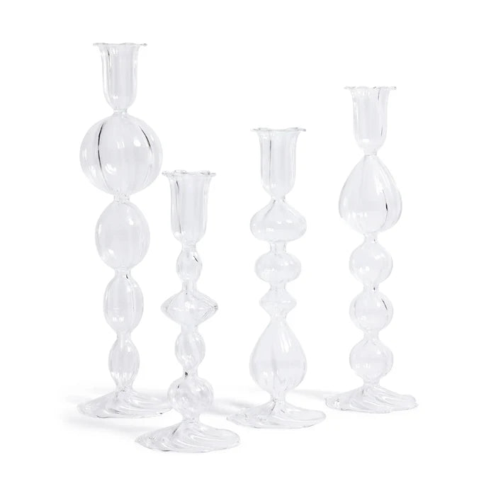 Marais Blown Glass Taper Candle Holder