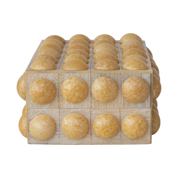 Marbled Resin Bobbin Box