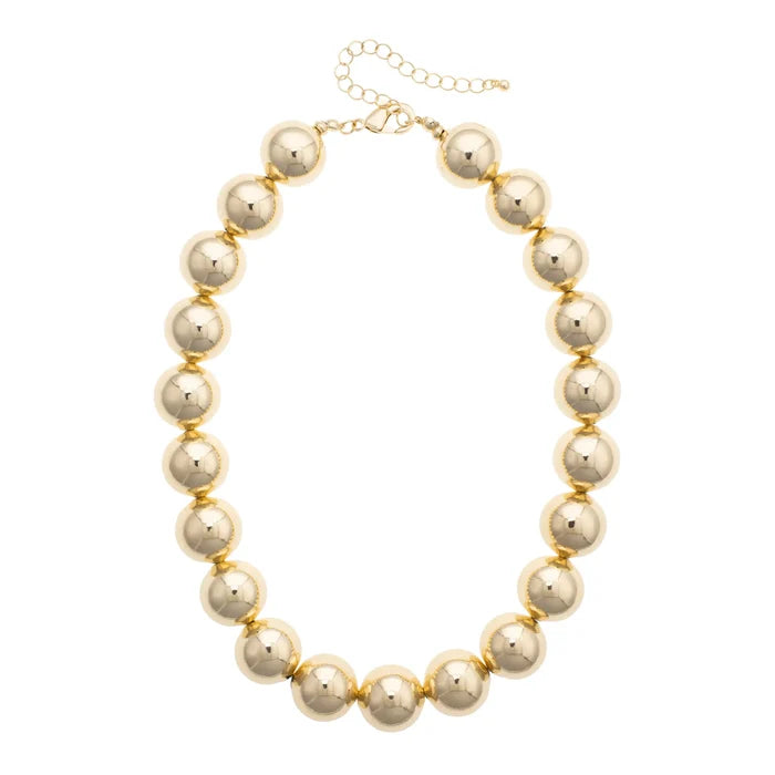 Marjorie Beaded Gumball Game Day Necklace