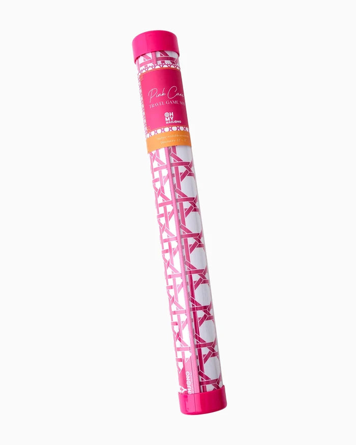 Mini Pink Cane Mahjong Mat
