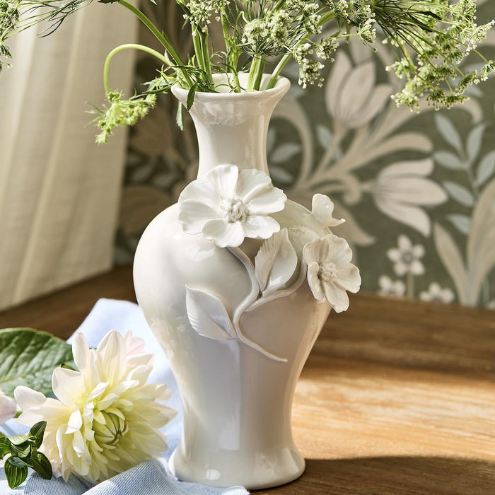 Mini Vase with Sculpted Flowers