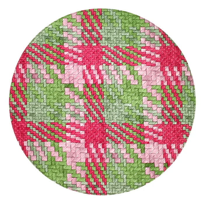 Nantucket Placemats - Green/Pink | Set of 4