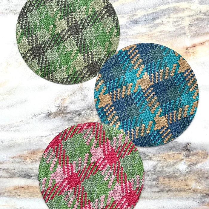 Nantucket Placemats - Green/Pink | Set of 4