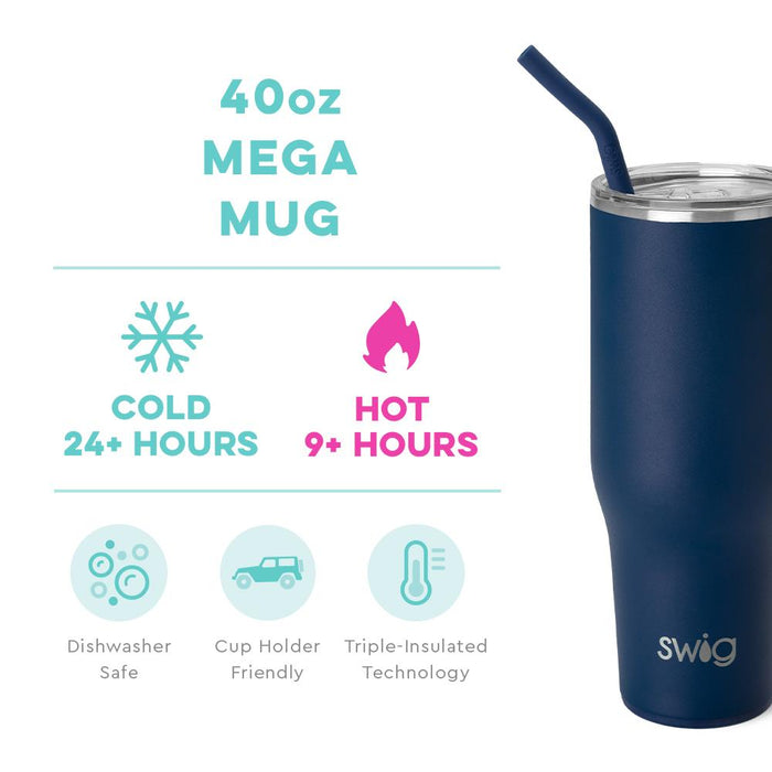 Navy Mega Mug