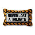 Never Lost a Tailgate Needlepoint Pillow