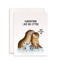 Otter Mom Kid - Funny Mothers Day Card