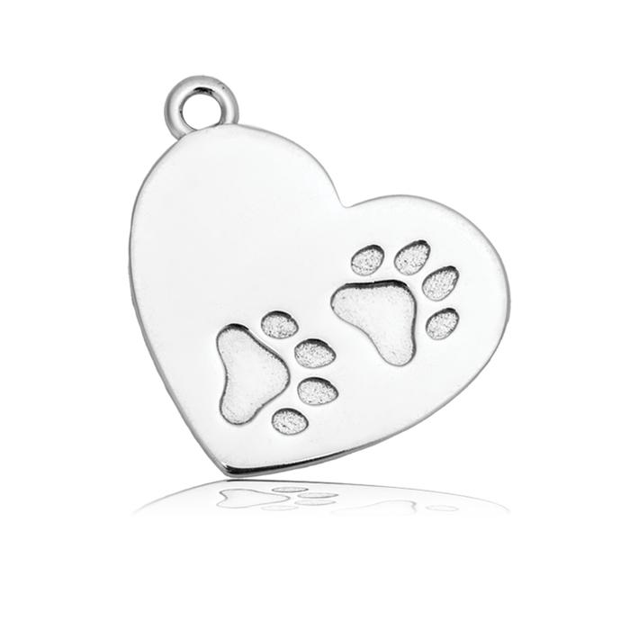 Paws of Love Charm with Strawberry Jade Gemstone Bracelet
