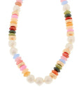 Pearl & Rondelle Shape Beads Necklace