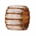 Pearlized Fence Napkin Ring | Set of 4