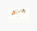 Peony Recipe Cards
