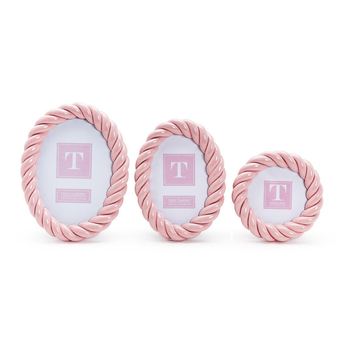 Pink Twist Photo Frame | 5x7 Oval