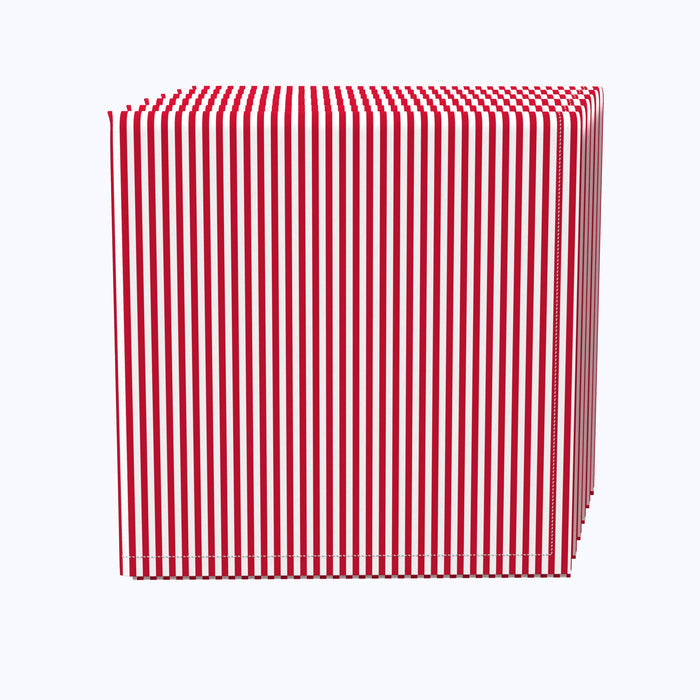 Pinstripes, Red & White Napkins