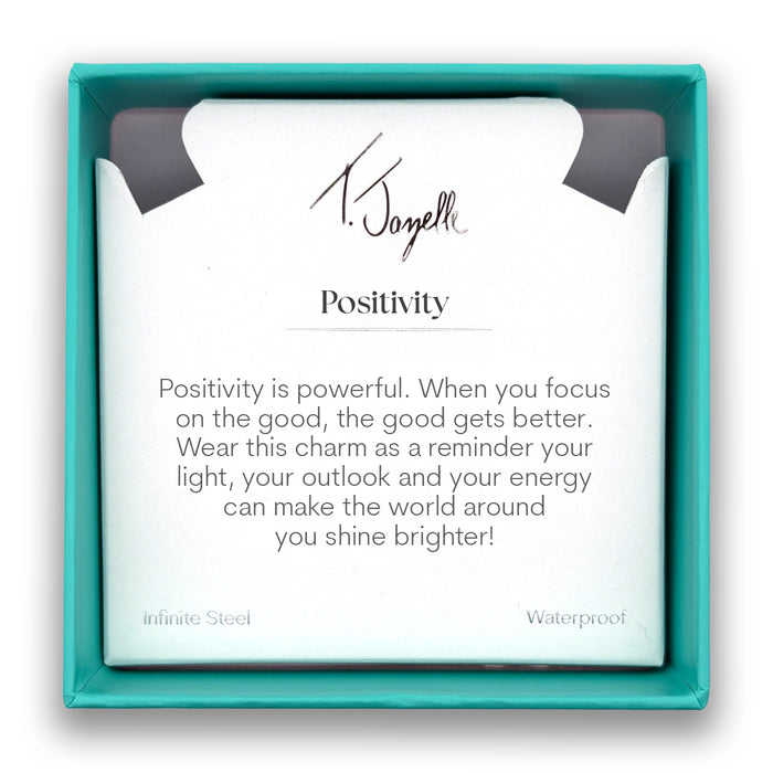 Positivity Charm with Yellow White Jade Gemstone Bracelet