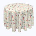 Prancing Reindeers Round Tablecloths