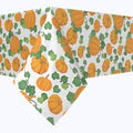 Pumpkin Patch Scroll White Rectangle Tablecloths