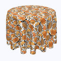 Pumpkin Pie Round Tablecloths