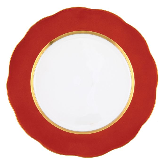 Pumpkin Silk Ribbon - Service Plate