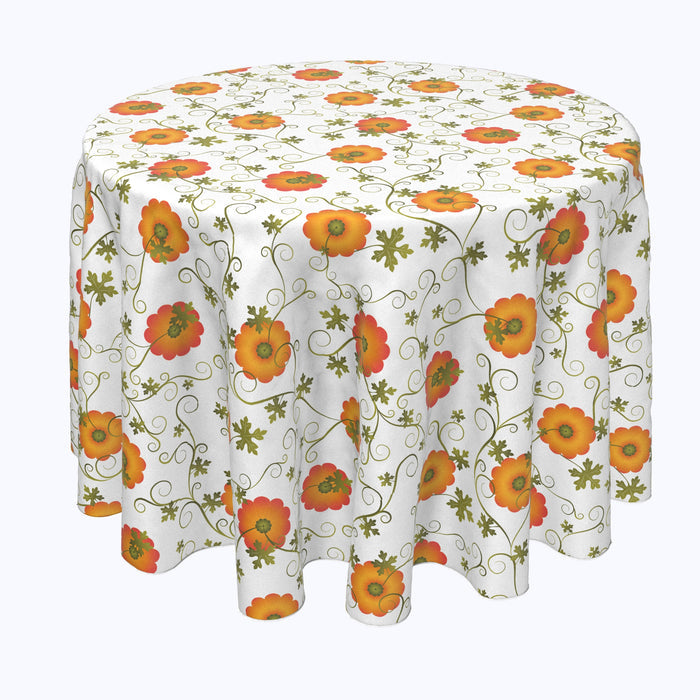 Pumpkin Tops Round Tablecloths