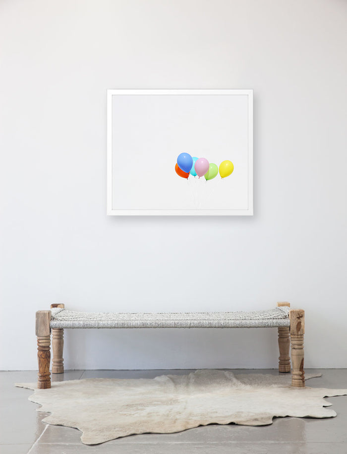Rainbow Balloons 2 by Kimberly Genevieve Photography