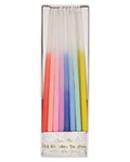 Rainbow Dipped Tapered Candles