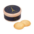 Raspberry Chip Shortbread Cookies | Eiffel Tower Tin