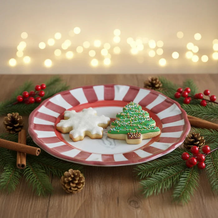 Red Allegro (Santa) Salad (Dessert) Plate