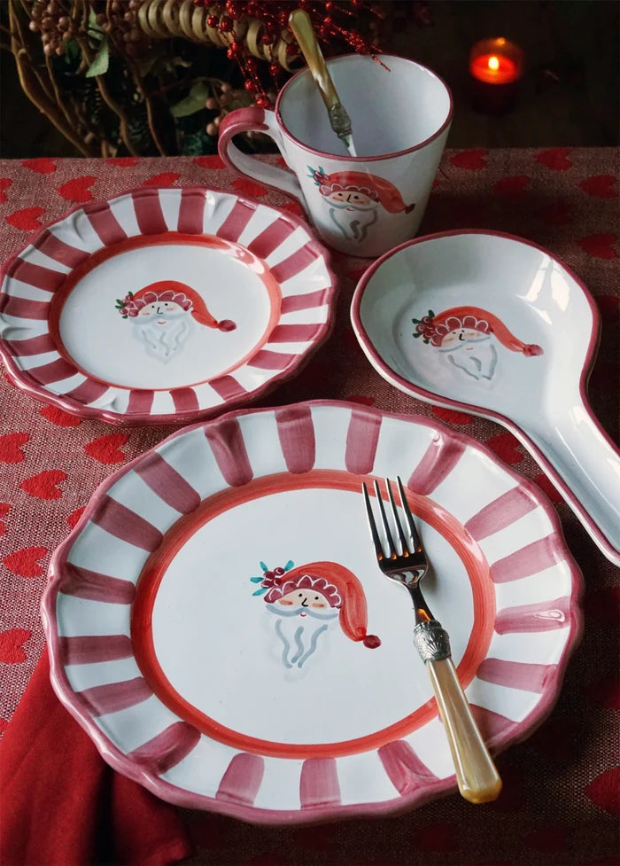 Red Allegro (Santa) Salad (Dessert) Plate