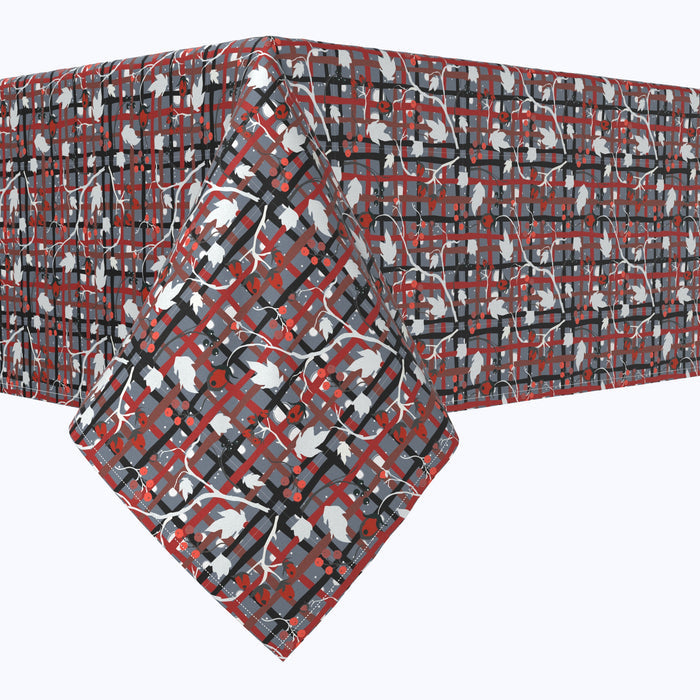 Red Beautiful Berry Weave Rectangles