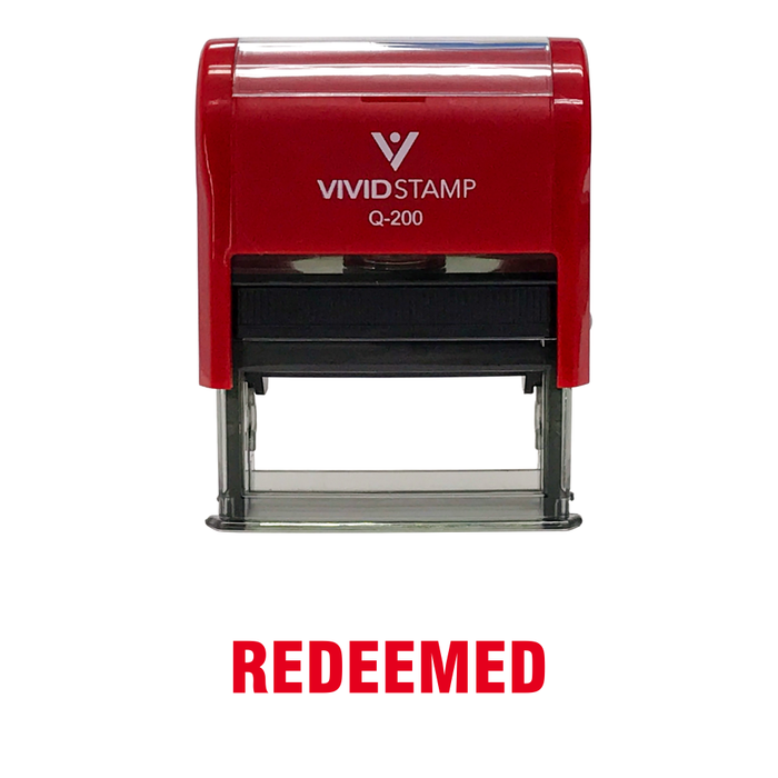 REDEEMED Self Inking Rubber Stamp