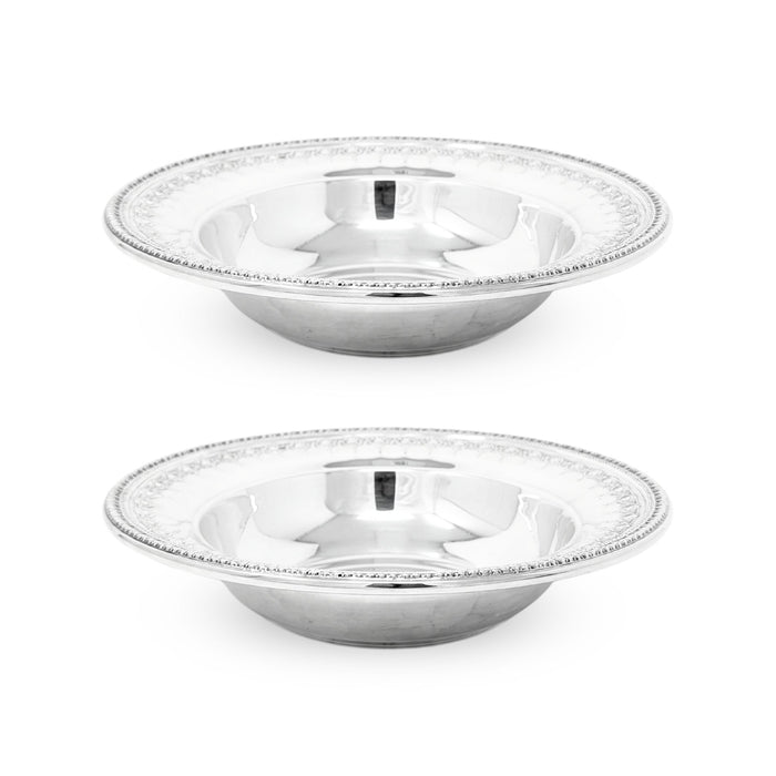Reed & Barton "Riviera" Silverplate 10" Vegetable Bowls (Pair)
