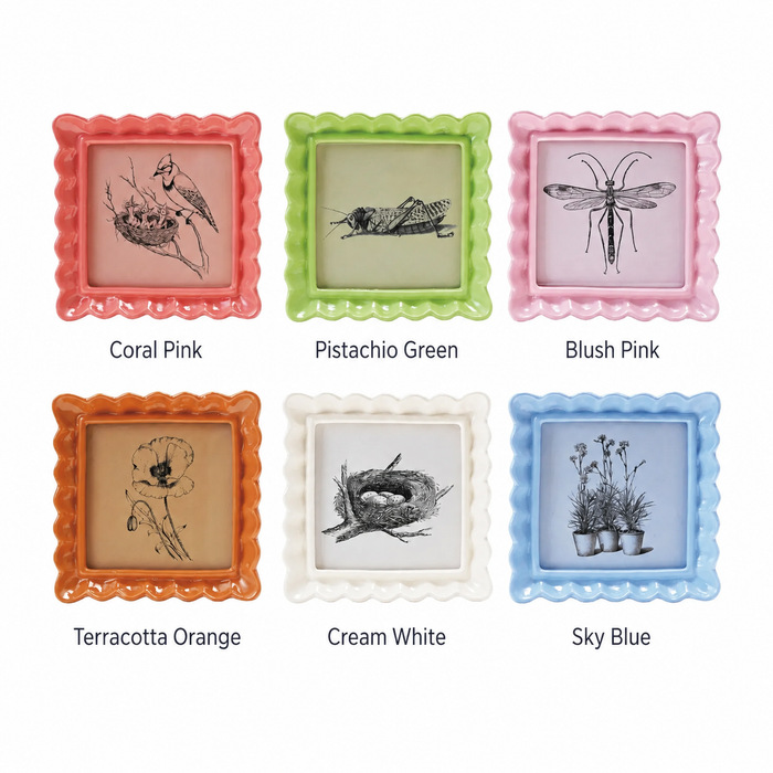 Resin Ruffled Photo Frame