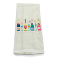 Row of Champagne Bottles on White Towel