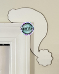 Santa hat -  Corner Door Sitter - Sublimation Blank