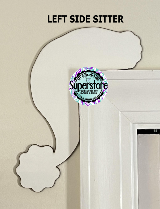 Santa hat -  Corner Door Sitter - Sublimation Blank