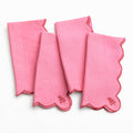 Scalloped Buti Wild Rose Napkins | Set of 4