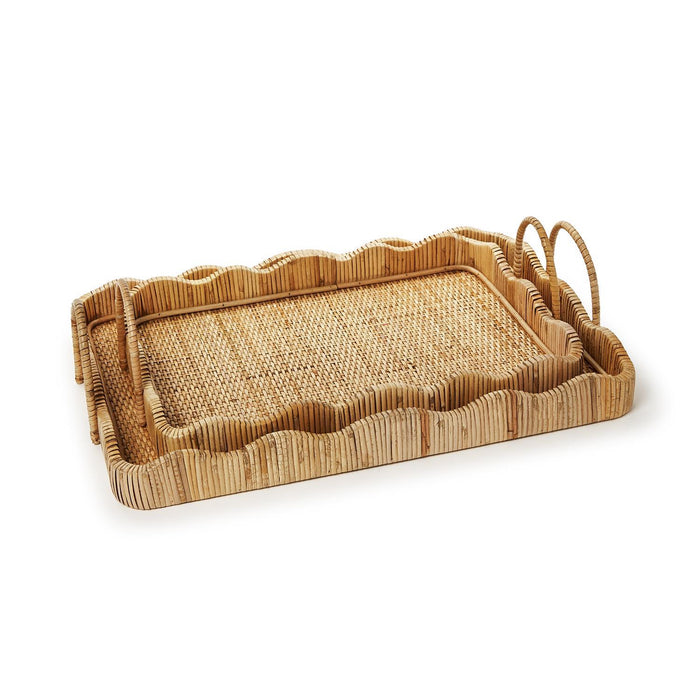 Scalloped Edge Tray with Handles