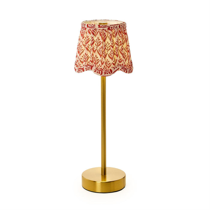 Scalloped Floral Fabric Lampshade