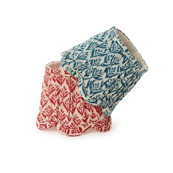 Scalloped Floral Fabric Lampshade