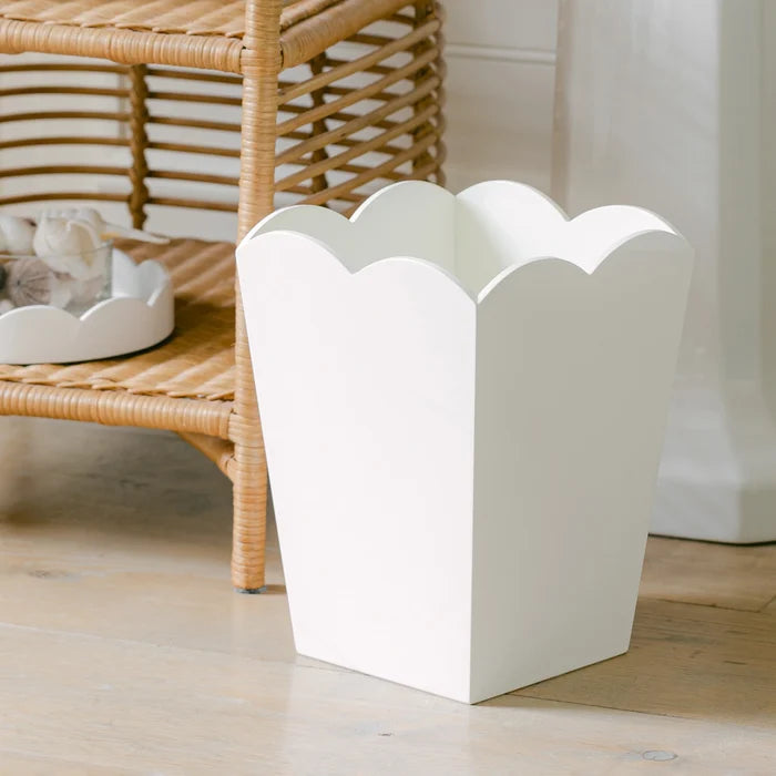 Scalloped Lacquer Bin